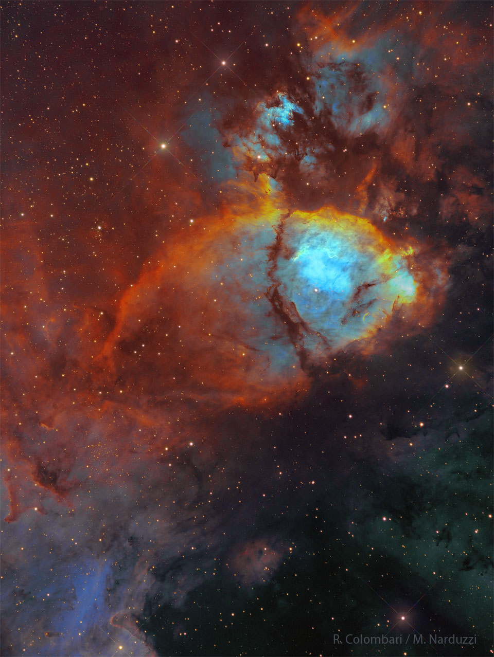 Exemplary sky picture from the apod.pl/apod service: a dusty nebula