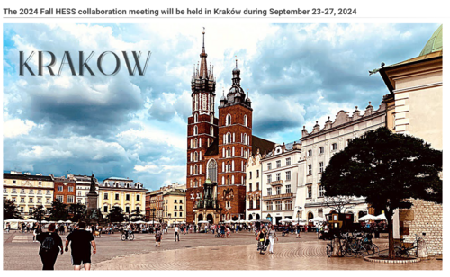 HESS colaboration meeting Conference in Cracow - official Cracow panorama
