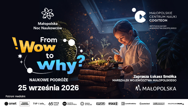 Małopolska Noc Naukowców 2026 - plakat