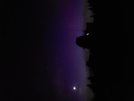 Zdjęcie nr 7 (10)
                                	                             Zorza polarna nad Suhorą (Emilia Kuczma, studentka Astronomii OA UJ)
                            